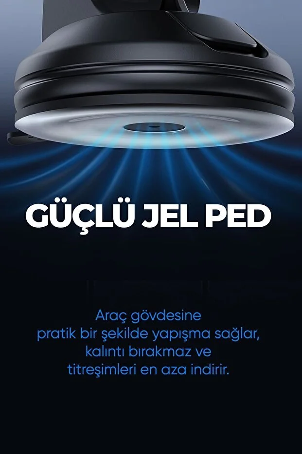 Güçlü Mıknatıslı Vantuzlu Araç Içi Telefon Tutucu